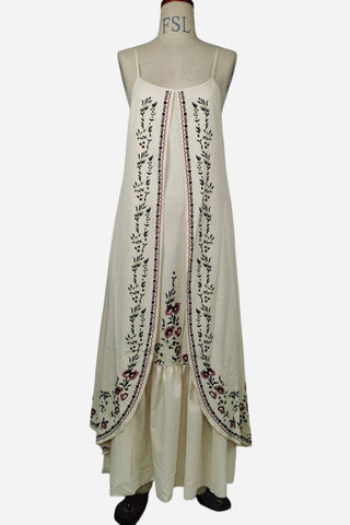 Flowing Maxi Dress with Layered Design