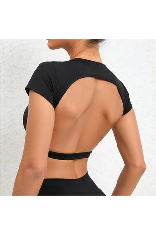 Open-Back Cutout T-Shirt