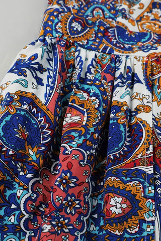 Paisley Layered Detail Romper