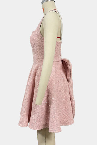 Sequin Embellished Evening Dress