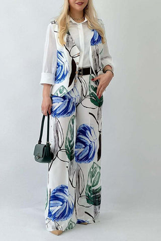 Elegant Floral Two-Piece Set