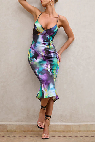 Vibrant Strappy Casual Dress