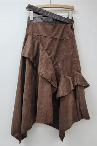 Asymmetrical Ruffle Skirt