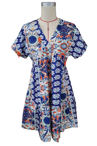 Bohemian Print Relaxed Casual Dress