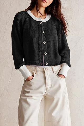 Button-Down Knit Cardigan