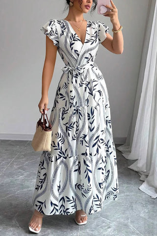 Floral Print Casual Maxi Dress