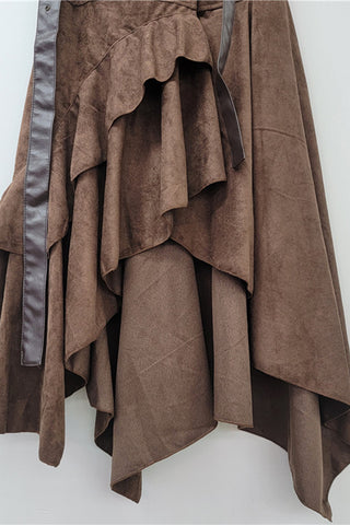 Asymmetrical Ruffle Skirt