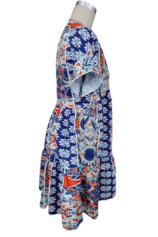 Bohemian Print Relaxed Casual Dress