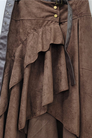 Asymmetrical Ruffle Skirt