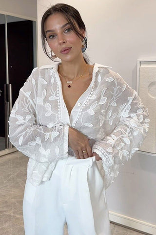 Patterned Long Sleeve T-Shirt