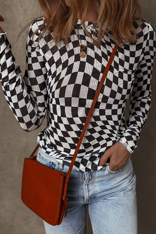 Checkered Long-Sleeve Shirt