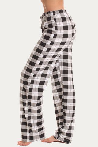 Relaxed Plaid Lounge Pants