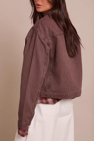 Classic Zip-Front Denim Jacket