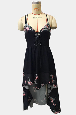 Flowy Floral High-Low Dress