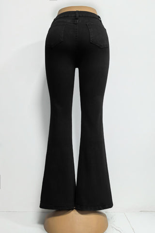 High-Waist Flare Jeans