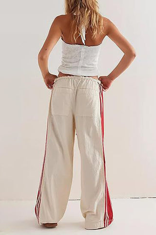 Sporty Side-Striped Casual Pants