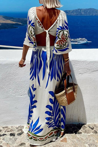 Floral Print Vacation Dress