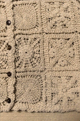 Crochet Buttoned Vest
