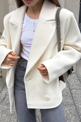 Tailored Double-Breasted Blazer