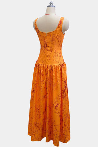 Elegant Patterned Maxi Dress