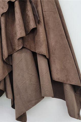 Asymmetrical Ruffle Skirt