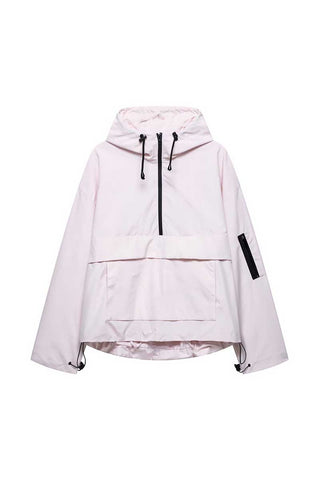 Half-Zip Hooded Anorak Jacket