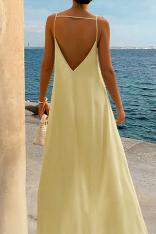 Sleeveless Maxi Dress with Cutout Detail