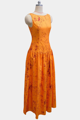 Elegant Patterned Maxi Dress