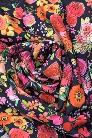 Floral Wide-Leg Casual Pants