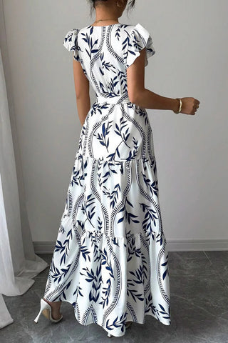 Floral Print Casual Maxi Dress