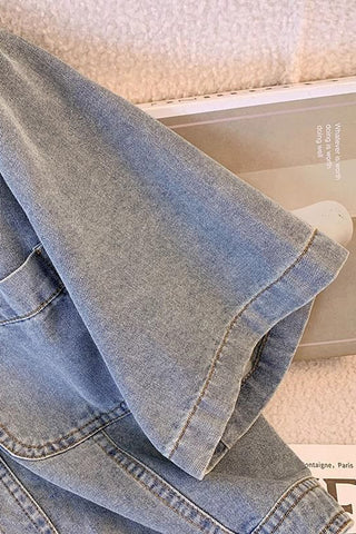 Casual Buttoned Denim Jacket