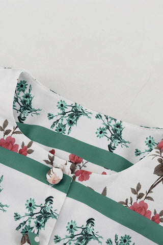 Elegantly Patterned Skirt Set