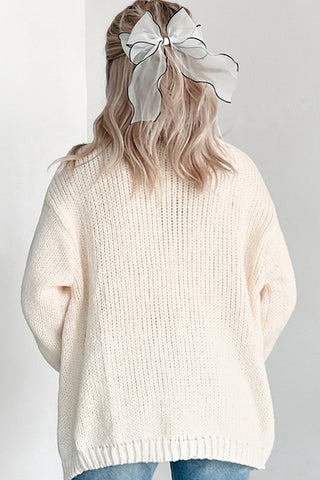 Pumpkin Embellished Open-Front Cardigan