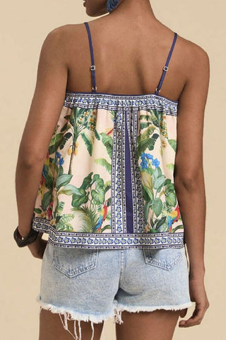 Tropical Print Tank Top