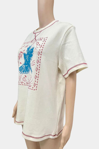 Graphic Bird Print T-Shirt