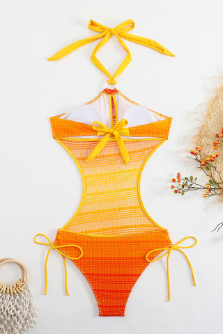 Stylish Cut-Out One-Piece Swimsuit