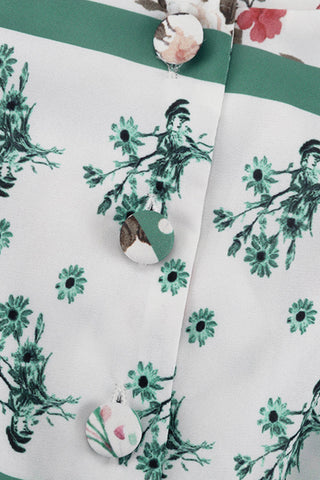 Elegantly Patterned Skirt Set