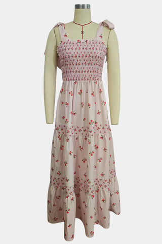 Floral Smocked Maxi Dress