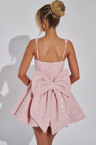 Sequin Embellished Evening Dress