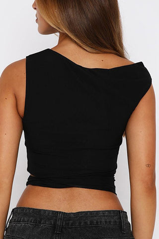 One-Shoulder Cutout Tank Top