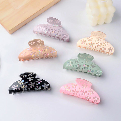 Floral Cutout Claw Hair Clip