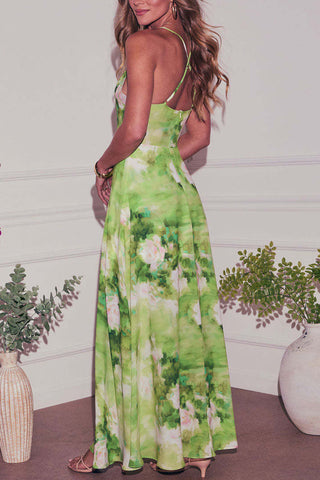 Floral Halter Maxi Dress
