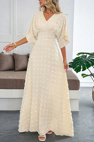 Elegant V-Neck Maxi Dress