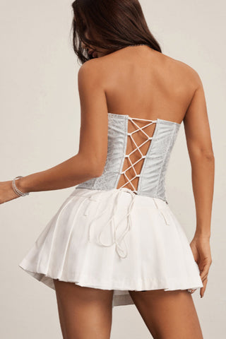 Lace-Up Bustier Tank Top