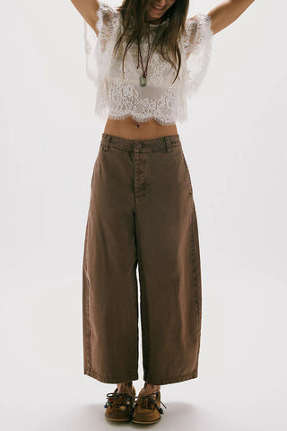 High-Waist Wide-Leg Baggy Jeans
