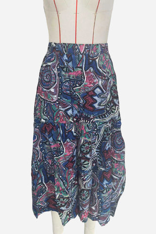 Bohemian Print Flowy Skirt