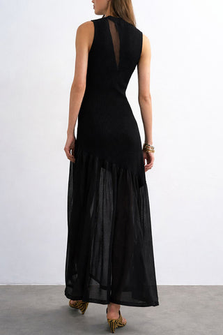 Panel Knit Maxi Dress
