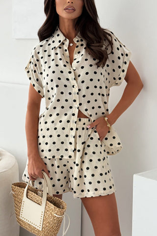 Polka-Dot Short Set