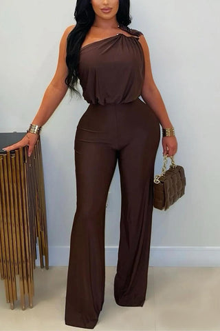 Elegant One-Shoulder Jumpsuit