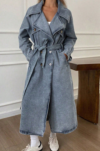 Double-Breasted Denim Jacket